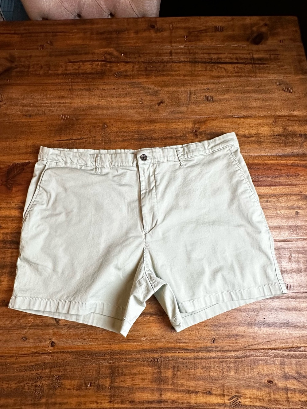 Goodfellow & Co Cream Flat Front Chino Shorts